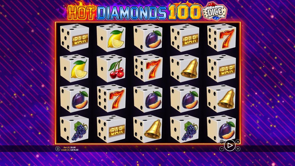  Hot Diamonds 100 Dice
